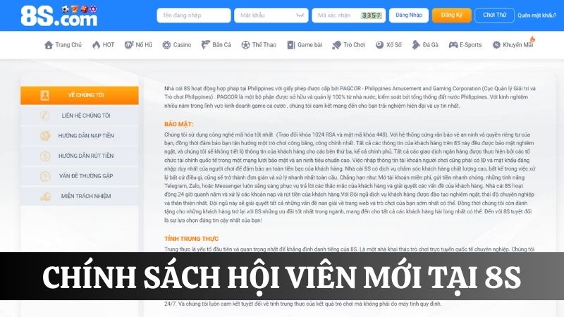 Chính sách Casino online uy tín nhất